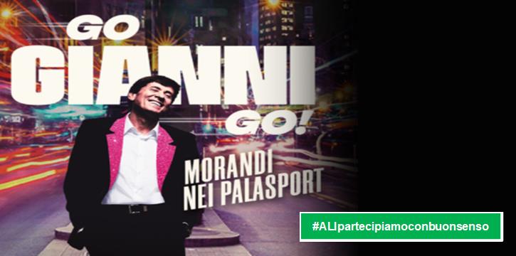 GIANNI MORANDI IN CONCERTO AL PALAZZO DELLO SPORT