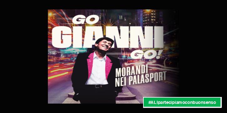 GIANNI MORANDI IN CONCERTO AL PALAFLORIO DI BARI