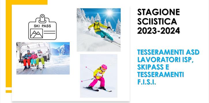 SEZIONE SPORT CT NORDEST - ASD LAVORATORI ISP: CONVENZIONI SKIPASS E TESSERAMENTO F.I.S.I. 2023-2024