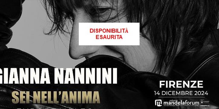 GIANNA NANNINI AL MANDELA FORUM