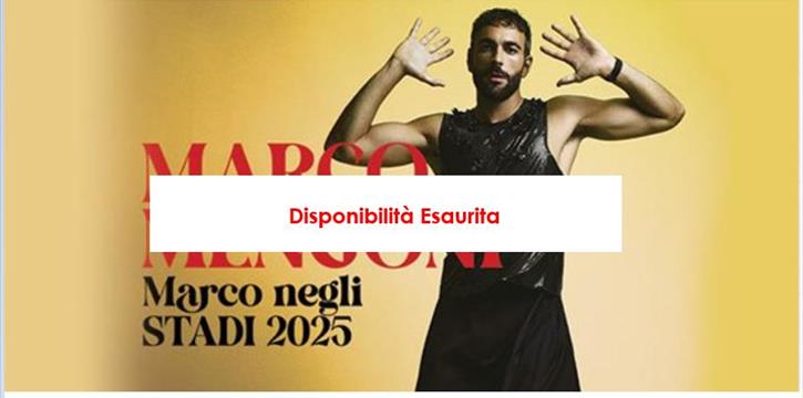 MARCO MENGONI TOUR 2025 - STADIO OLIMPICO - ROMA