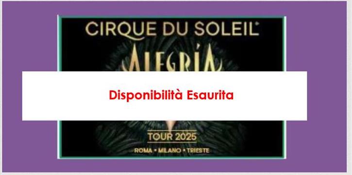 CIRQUE DU SOLEIL: ALEGRIA