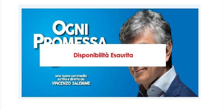 AL TEATRO SISTINA VINCENZO SALEMME "OGNI PROMESSA È DEBITO"
