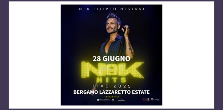 NEK AL LAZZARETTO DI BERGAMO