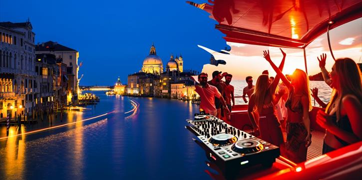 VENEZIA DI NOTTE: CROCIERA SULLA LAGUNA E MUSICA CON DJ