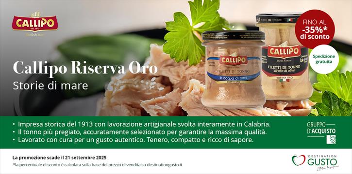 DESTINATION GUSTO - GdA TONNO CALLIPO