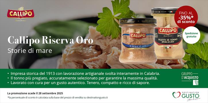 DESTINATION GUSTO - GdA TONNO CALLIPO