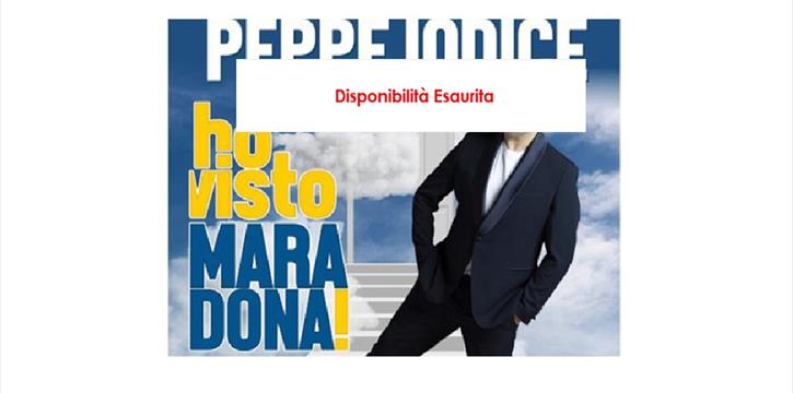SPETTACOLO "HO VISTO MARADONA" CON PEPPE IODICE AL TEATRO CILEA DI NAPOLI