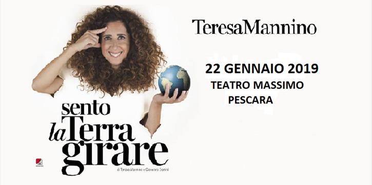 TERESA MANNINO SENTO LA TERRA GIRARE - AL TEATRO MASSIMO DI PESCARA