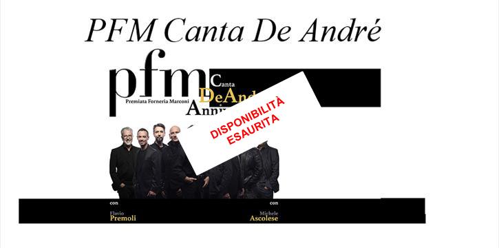 PFM CANTA DE ANDRE' - CONCERTO AL TEATRO BRANCACCIO