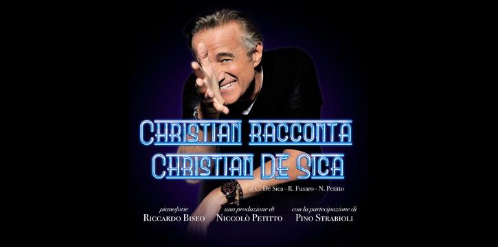 CHRISTIAN DE SICA IN: "CHRISTIAN RACCONTA..." AL TEATRO GALLERIA DI LEGNANO