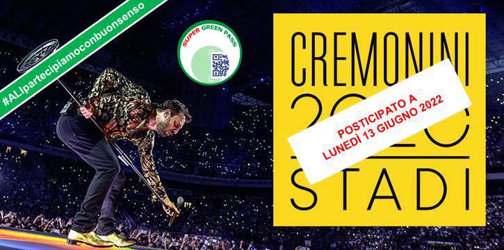CESARE CREMONINI - TOUR STADI 2020 A SAN SIRO!