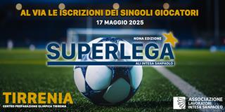 9^ SUPERLEGA ALI INTESA SANPAOLO - CALCIO 7 vs 7 - TIRRENIA (PI) - ISCRIZIONE DEI SINGOLI GIOCATORI