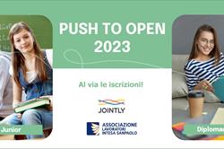 2023: AL VIA LE ISCRIZIONI AI PROGRAMMI PUSH TO OPEN DIPLOMANDI E PUSH TO OPEN JUNIOR