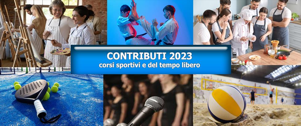 CONTRIBUTI SPORT E TEMPO LIBERO 2023