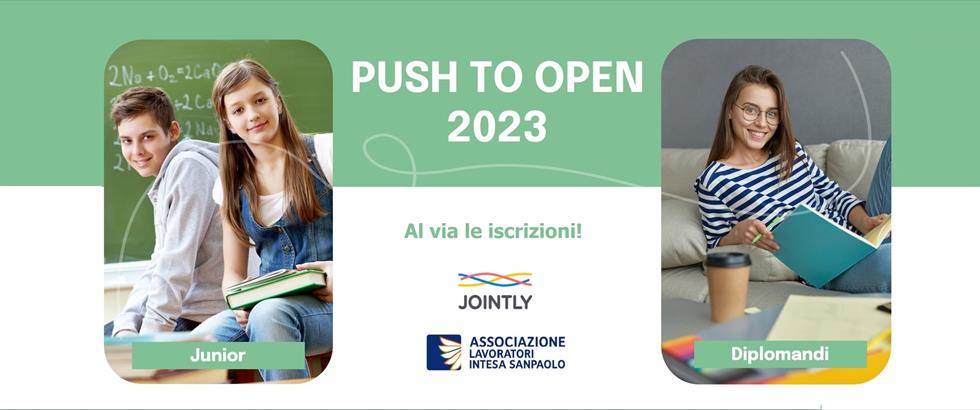 PUSH TO OPEN 2023 - AL VIA LE ISCRIZIONI