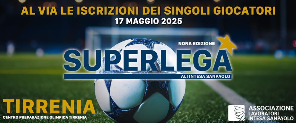 iscrizione SINGOLI GIOCATORI SUPERLEGA
