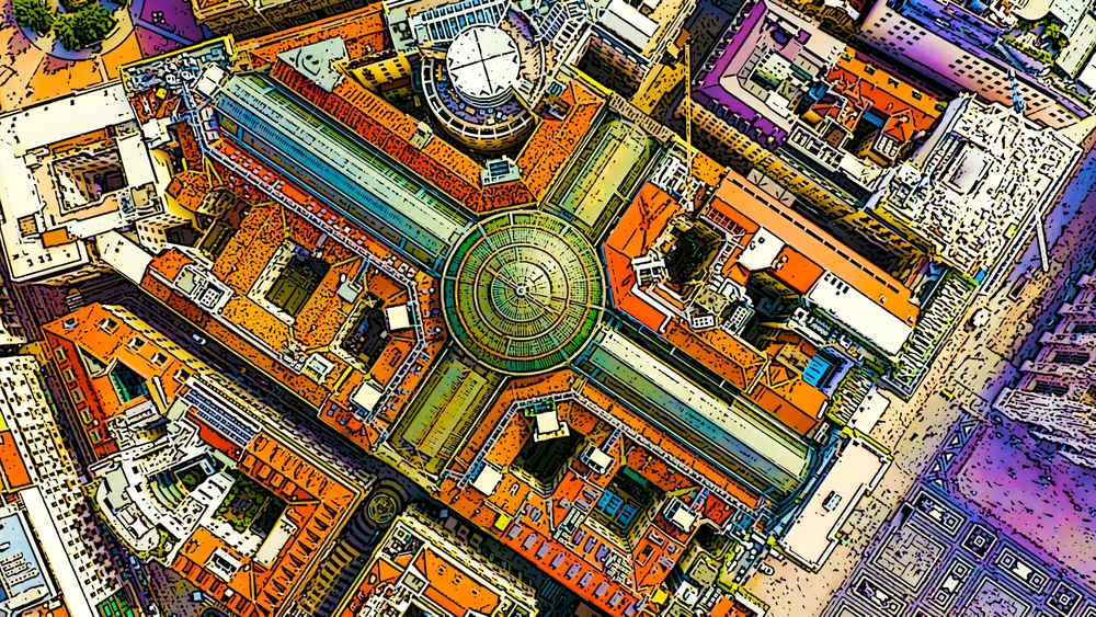 "SOTTO SOPRA", MILANO VISTA DAI TETTI DELLA GALLERIA VITTORIO EMANUELE - VISITA GUIDATA