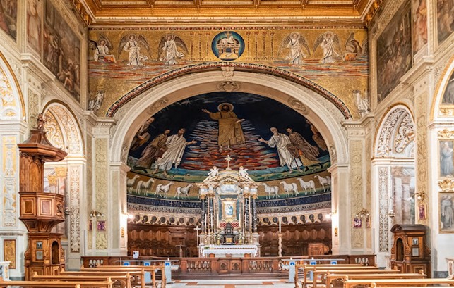 VISITA GUIDATA AI MOSAICI NELLA CHIESA DEI SANTI COSMA E DAMIANO E CRIPTA A ROMA