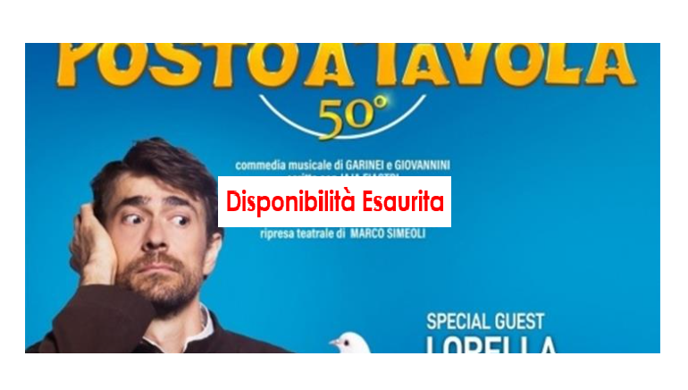 "AGGIUNGI UN POSTO A TAVOLA" AL TEATRO AL MASSIMO DI PALERMO